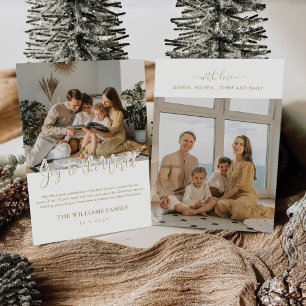 Minimalist Christmas with Photo Card