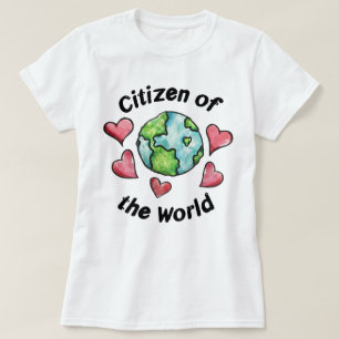 Minimalist Citizen of the World Global Traveler T-Shirt