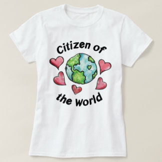 Minimalist Citizen of the World Global Traveller T-Shirt