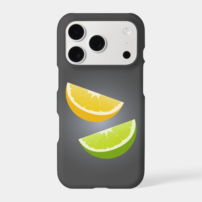 Minimalist Citrus Lemon Lime Phone Case (Back)
