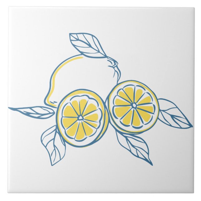 Minimalist Citrus  Tile (Front)