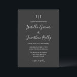 Minimalist Classic Black and White Wedding Invitation<br><div class="desc">Minimalist Classic Black and White Wedding Invitation</div>