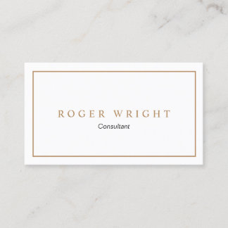 Minimalist Classic Business Card