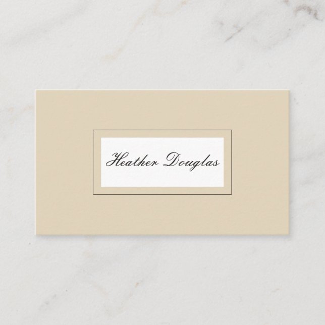 Minimalist Classic Business Card (Front)