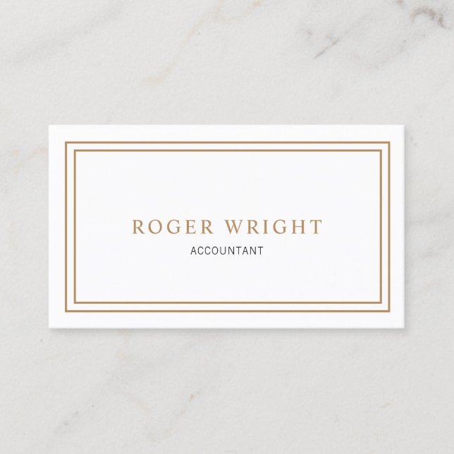 Minimalist Classic Business Card (Front)