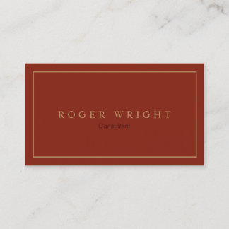 Minimalist Classic Business Card