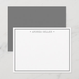 Minimalist Classic Grey Border Card