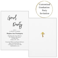 Minimalist Classic Orthodox Graduation Party