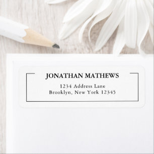 Minimalist Classic Typography Square Border