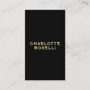 Minimalist Classical Professional Black Gold Colou Enclosure Card