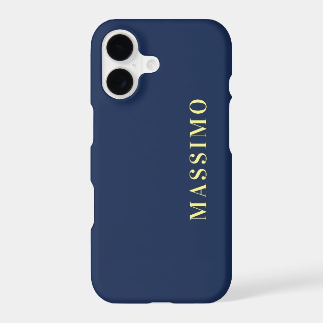 Minimalist Classical Professional Blue Colour Name (Back)