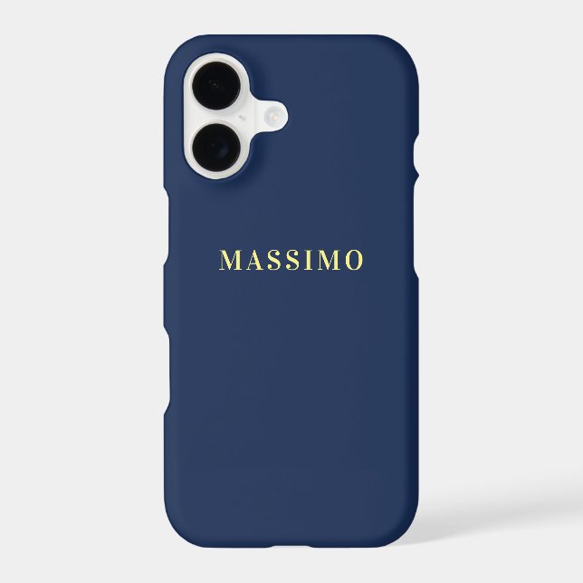 Minimalist Classical Professional Blue Colour Name (Back)