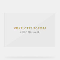 Minimalist Classical Professional Gold Color