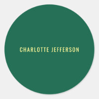 Minimalist Classical Professional Green Yellow