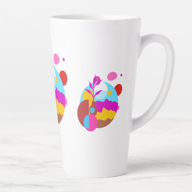 Minimalist Clean ADVcreators Article35 Latte Mug (Right)