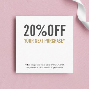 Minimalist Clean Bold Beauty Salon Coupon