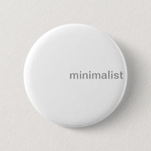 Minimalist Clean Crisp White and Grey Button