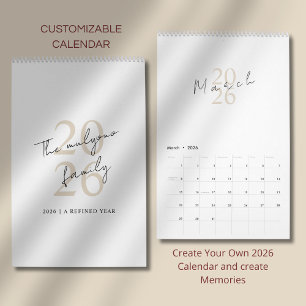 Minimalist Clean Design Calendar