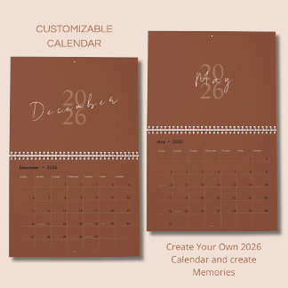 Minimalist Clean Design Calendar