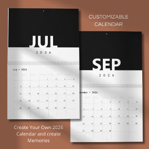 Minimalist Clean Modern Design Calendar