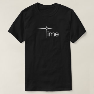 Minimalist Clock Hands Time Typography T-Shirt