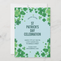 Minimalist Clover Frame Invitation