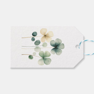 Minimalist Clovers Gift Tag