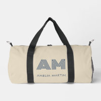 Minimalist Coastal Blue Custom Monogram Small 