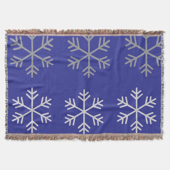 Minimalist. Cobalt Blue  Throw Blanket (Front)