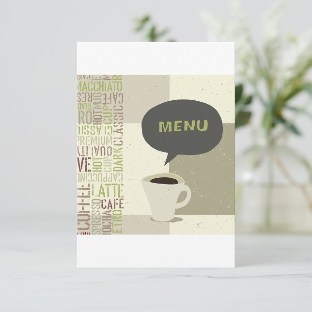 Minimalist Coffee Bar Menu Invitation (Creator Uploaded)