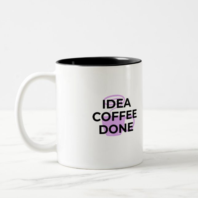 Minimalist Coffee Definition Typography Mug (Left)
