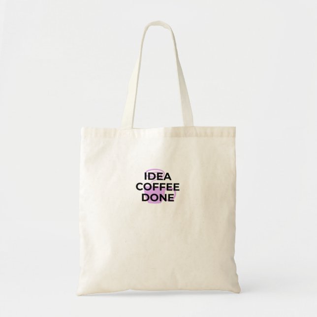 Minimalist Coffee Definition Typography Tote Bag (Front)