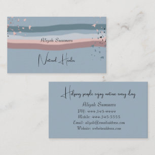 Minimalist Colorful Boho Meditative Business Card