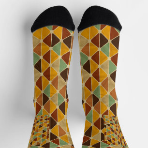 Minimalist Colorful Geometry–Fresh Stylish Pattern Socks