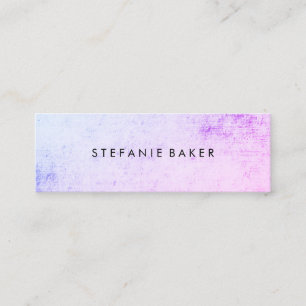Minimalist Colourful Grunge Mini Business Card