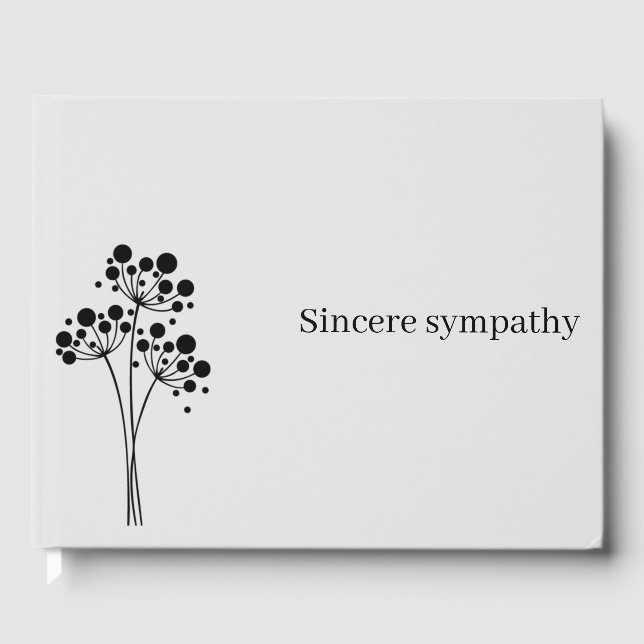Minimalist Commemoration Guest Book (Front)