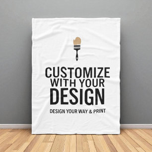 Minimalist Company Branded Custom Personalised Fleece Blanket