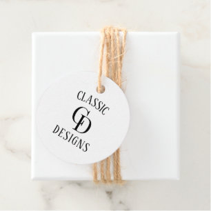 Minimalist Company Logo Kraft Product Tag