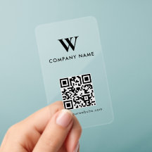 Minimalist Company Monogram Logo Website QR Code