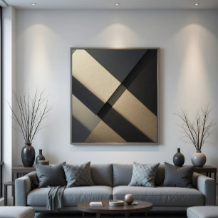 Minimalist Concrete Architectural Abstract Poster