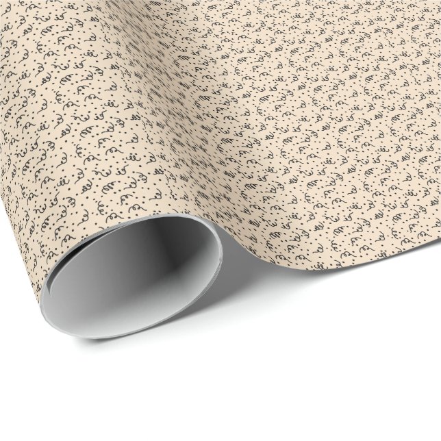 Minimalist Confetti Wrapping Paper  (Roll Corner)