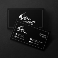 Minimalist Construction Contractor Architect Black