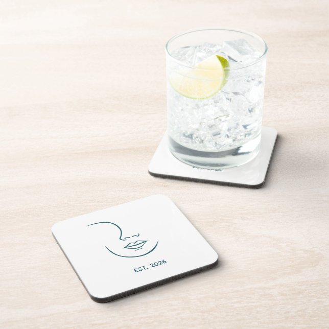 Minimalist Continuous Line Art Face Abstract Woman Coaster (Right Side)