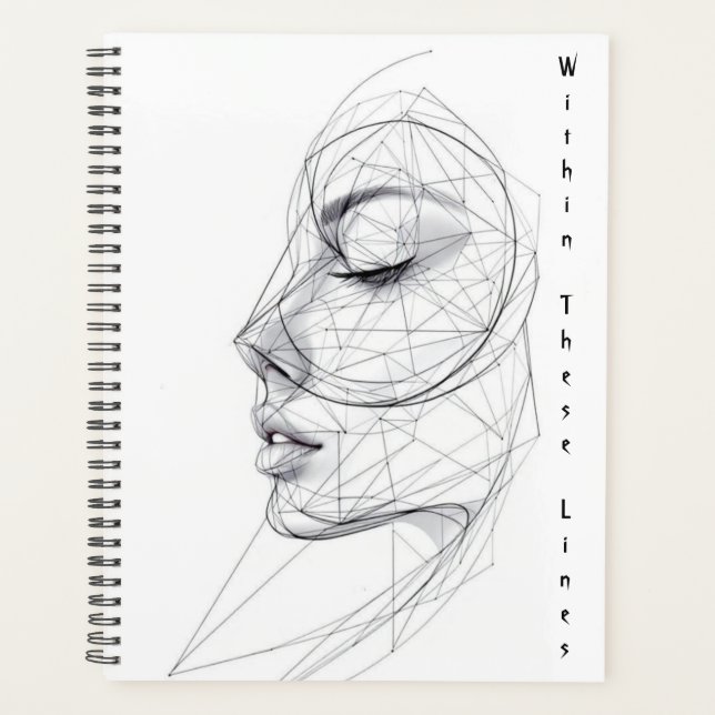 Minimalist Continuous Line Art Planner (Front)