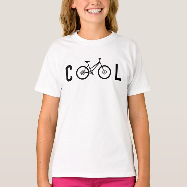Minimalist Cool Cycling Bicycle Biking Gift T-Shirt (Front)