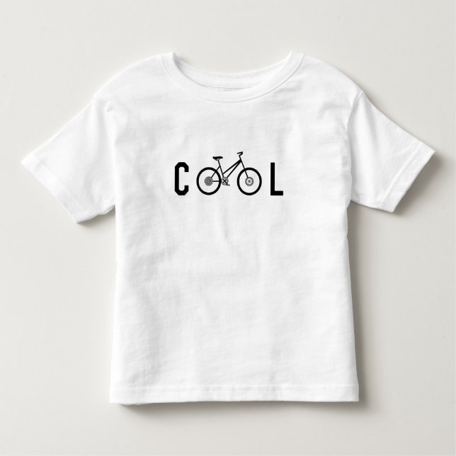 Minimalist Cool Cycling Bicycle Biking Gift  Toddler T-Shirt (Front)