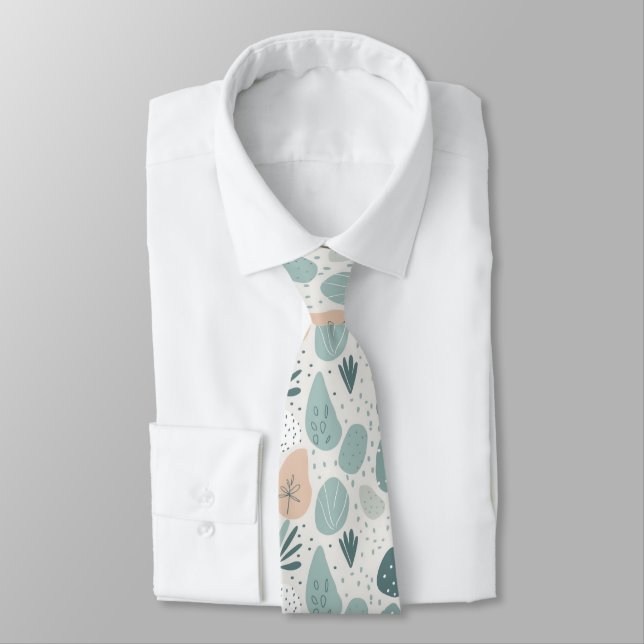 minimalist cool splash pattern  tie (Tied)