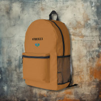 Minimalist Copper Brown Modern Monogram Pickleball