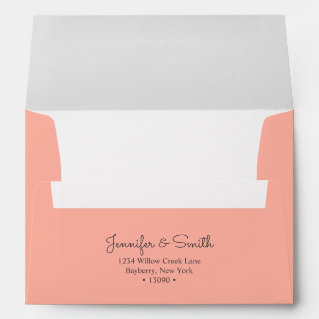  Minimalist Coral A7 Envelope (Back (Bottom))