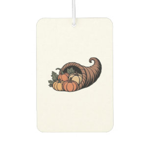 Minimalist Cornucopia Thanksgiving Design Classic Car Air Freshener